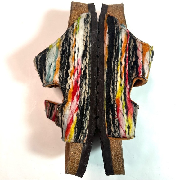 RARE Birkenstock Multicolored Yarn Arizona Sandals Size EU 37 - Picture 12 of 16